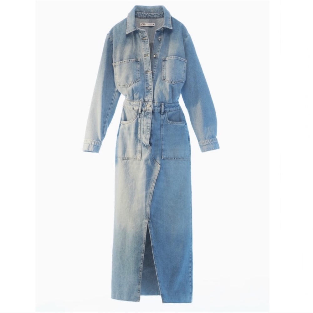 Zara Z1975 DENIM DRESS - Picture 6 of 9